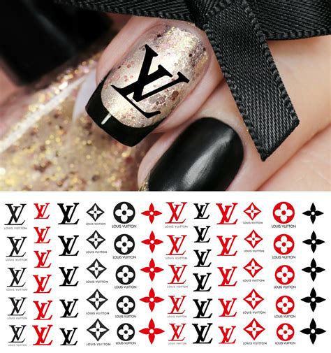 louis vuitton nails brown|louis vuitton nail transfers.